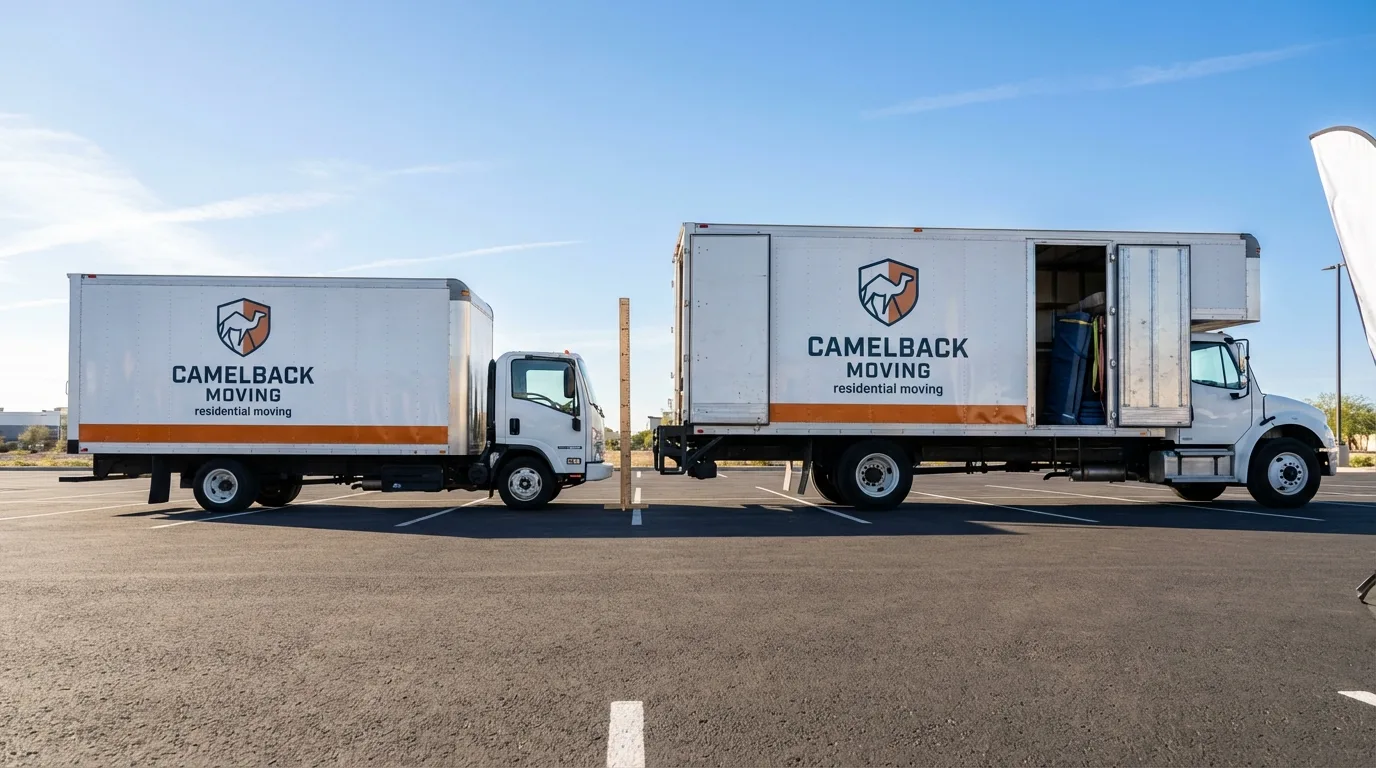 Moving truck size capacity guide in Winona